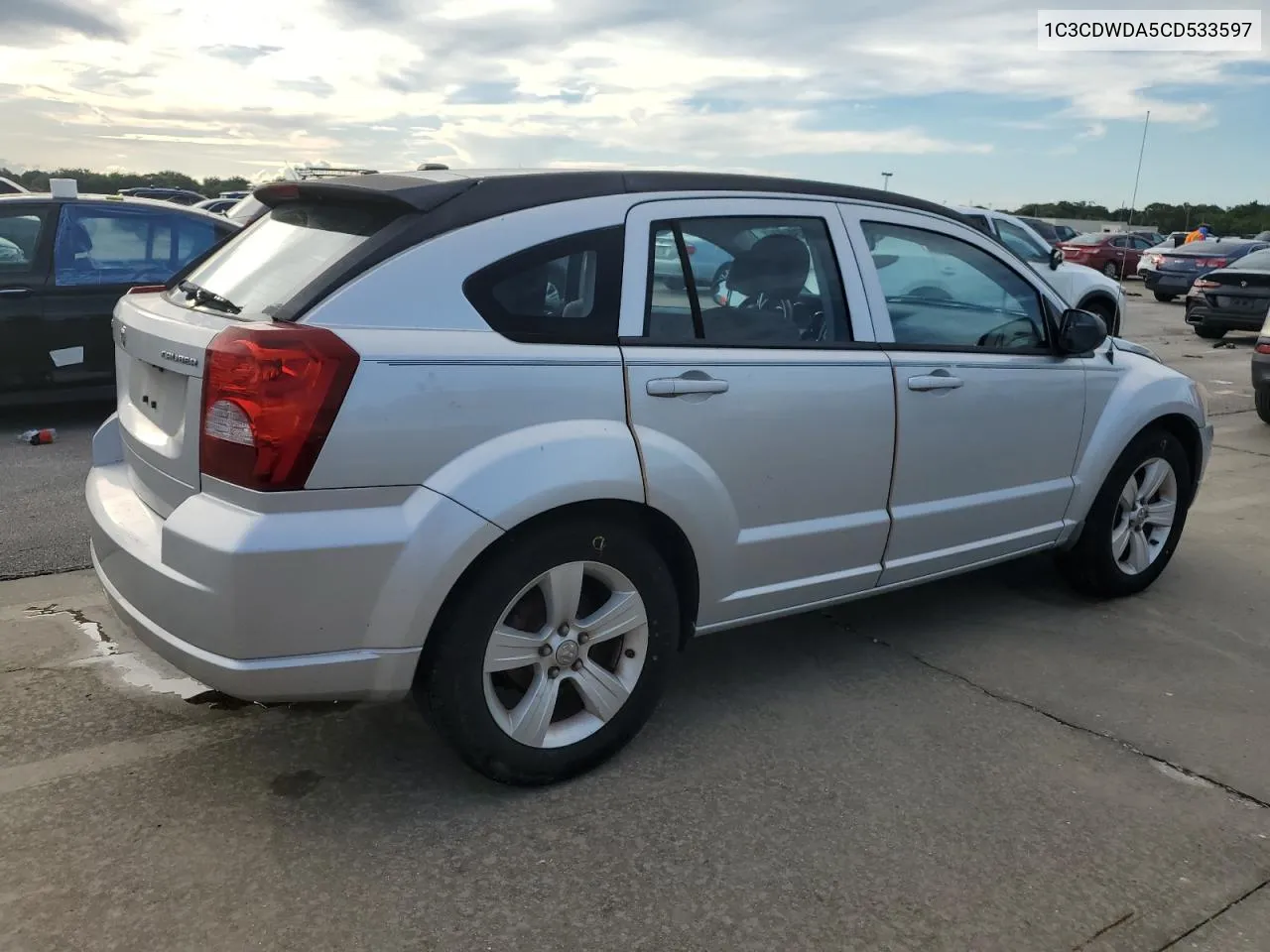 2012 Dodge Caliber Sxt VIN: 1C3CDWDA5CD533597 Lot: 73834484