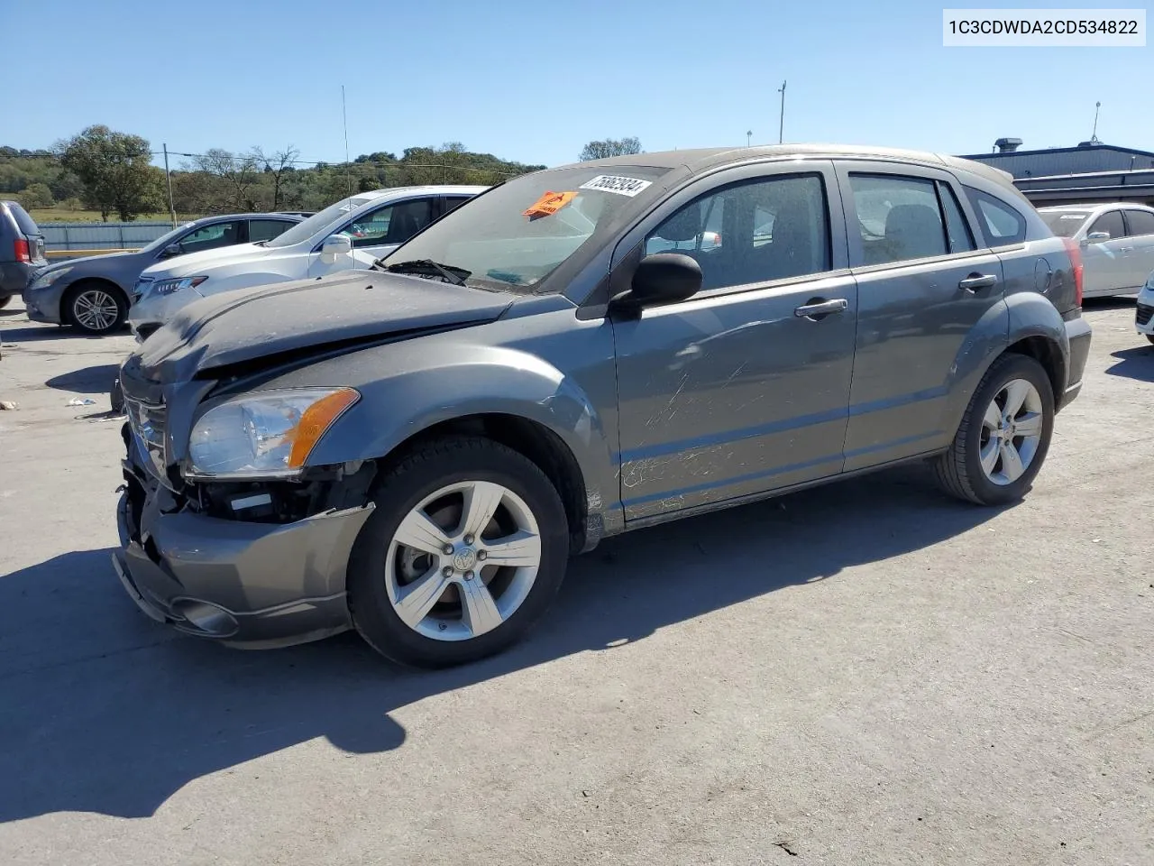 2012 Dodge Caliber Sxt VIN: 1C3CDWDA2CD534822 Lot: 75862934