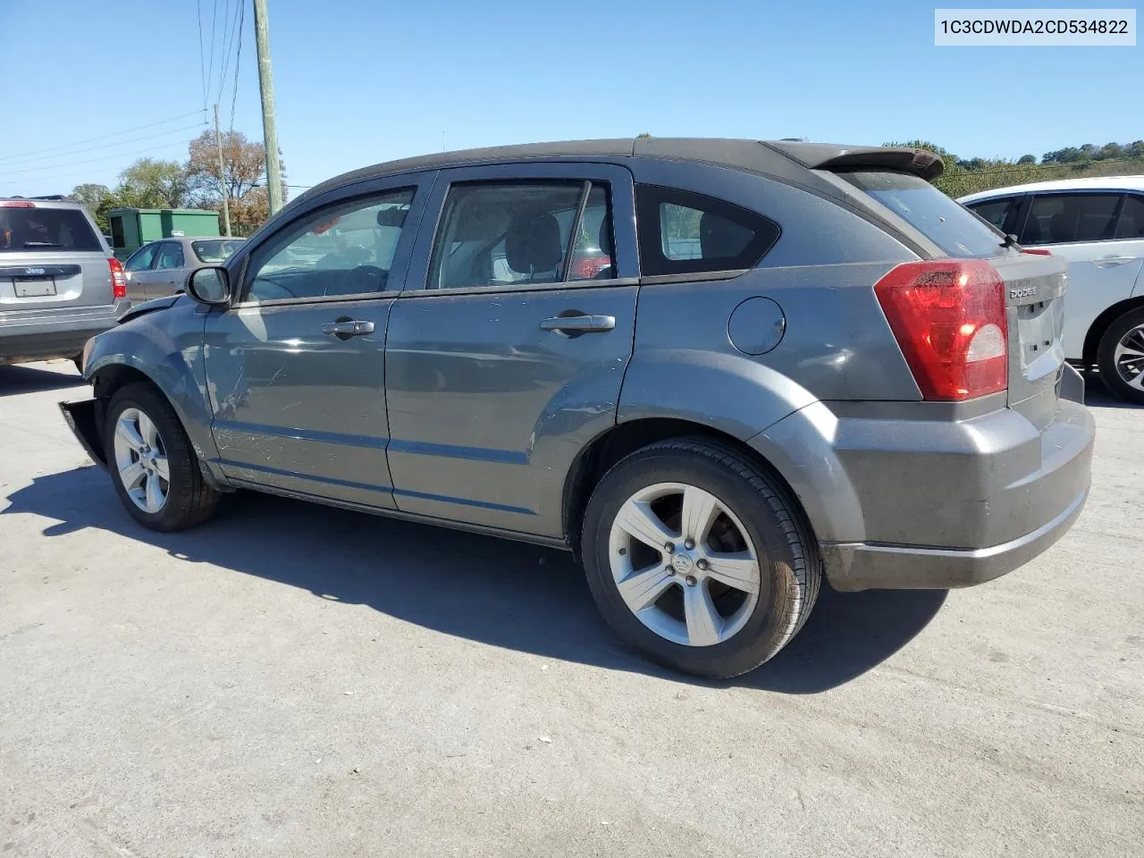 2012 Dodge Caliber Sxt VIN: 1C3CDWDA2CD534822 Lot: 75862934