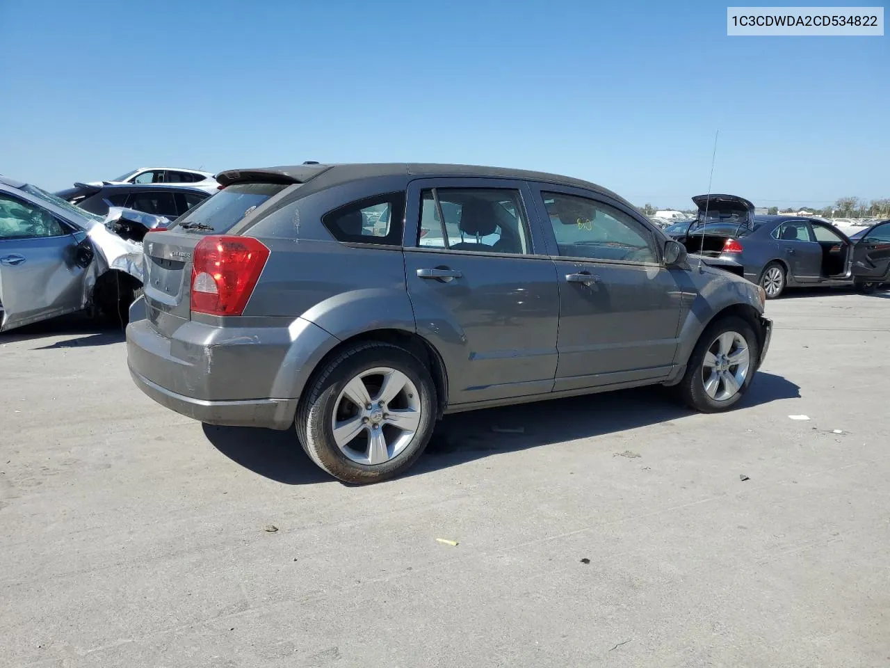 2012 Dodge Caliber Sxt VIN: 1C3CDWDA2CD534822 Lot: 75862934