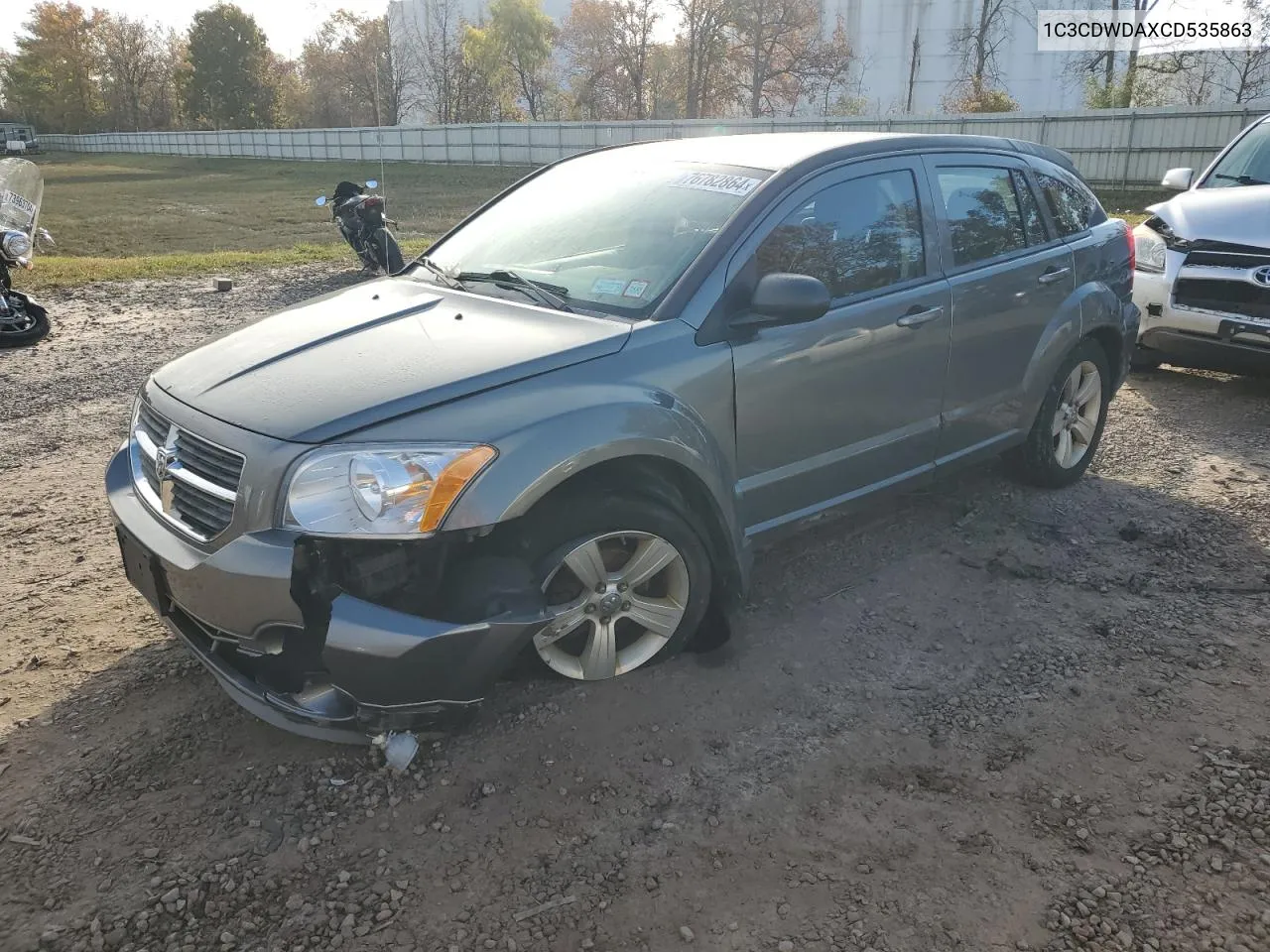 2012 Dodge Caliber Sxt VIN: 1C3CDWDAXCD535863 Lot: 76782864