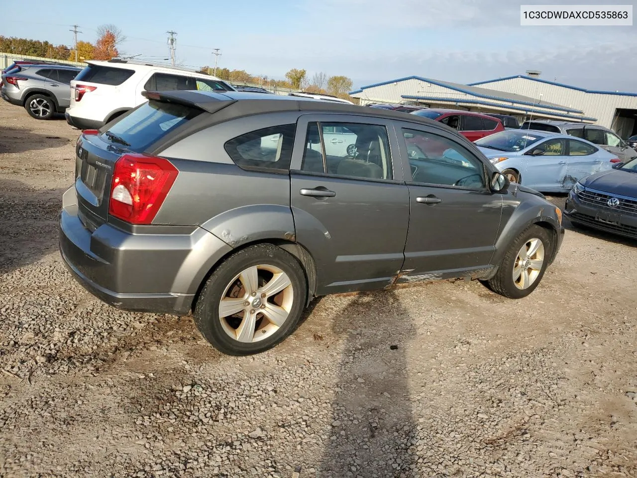 2012 Dodge Caliber Sxt VIN: 1C3CDWDAXCD535863 Lot: 76782864