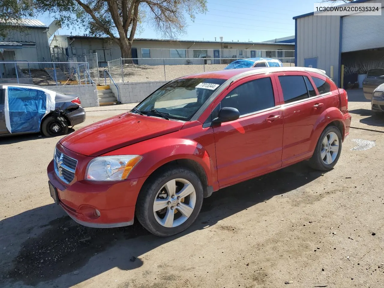 2012 Dodge Caliber Sxt VIN: 1C3CDWDA2CD535324 Lot: 77013344