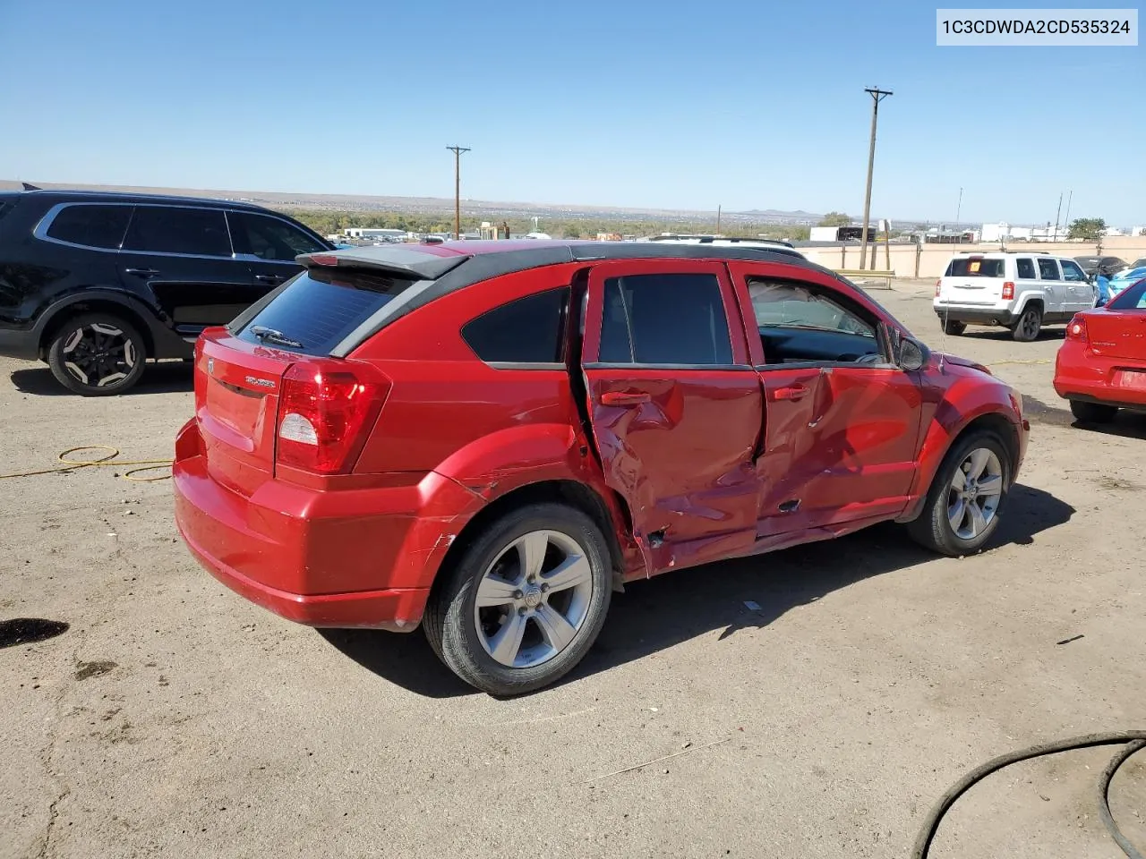 2012 Dodge Caliber Sxt VIN: 1C3CDWDA2CD535324 Lot: 77013344