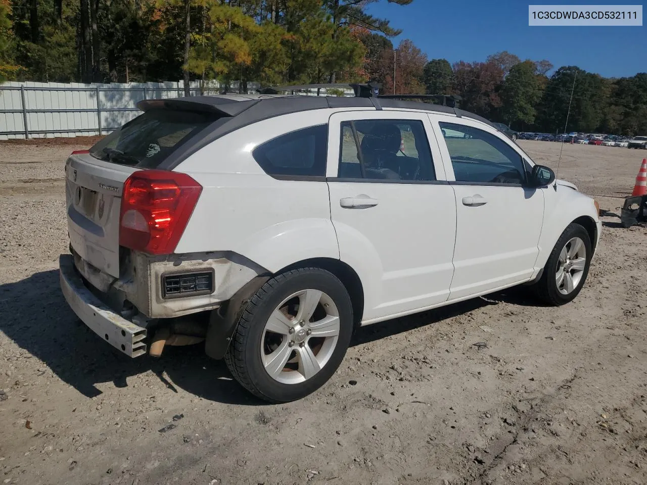 2012 Dodge Caliber Sxt VIN: 1C3CDWDA3CD532111 Lot: 78048694