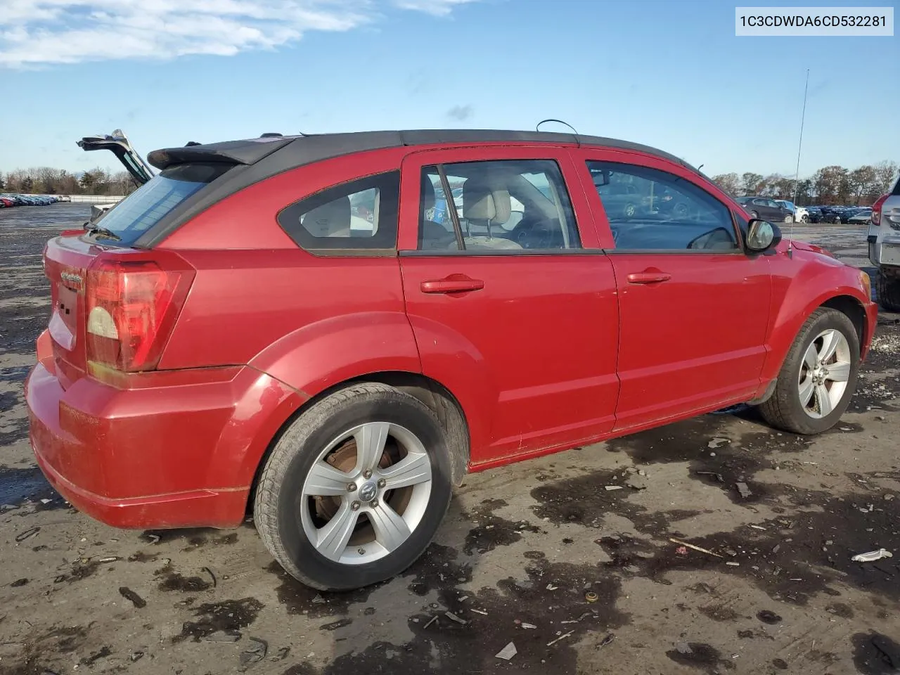 2012 Dodge Caliber Sxt VIN: 1C3CDWDA6CD532281 Lot: 80084984