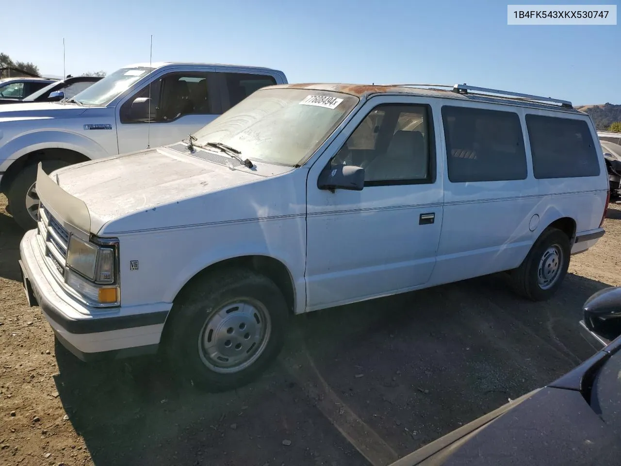 1989 Dodge Grand Caravan Le VIN: 1B4FK543XKX530747 Lot: 77608494