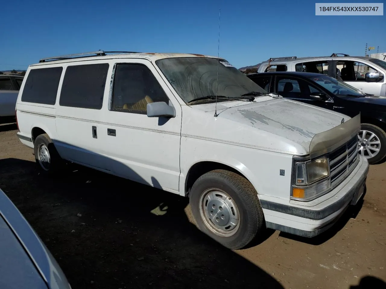 1989 Dodge Grand Caravan Le VIN: 1B4FK543XKX530747 Lot: 77608494