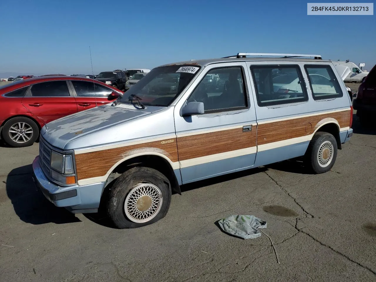 1989 Dodge Caravan Se VIN: 2B4FK45J0KR132713 Lot: 79580974