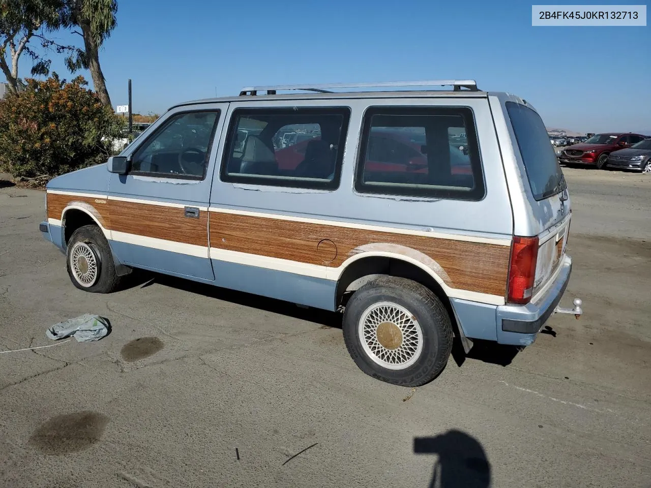 1989 Dodge Caravan Se VIN: 2B4FK45J0KR132713 Lot: 79580974