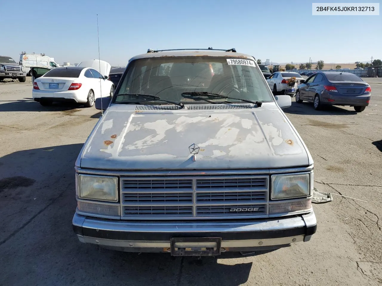 1989 Dodge Caravan Se VIN: 2B4FK45J0KR132713 Lot: 79580974