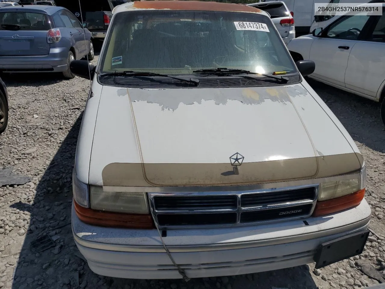 1992 Dodge Caravan VIN: 2B4GH2537NR576314 Lot: 68147374