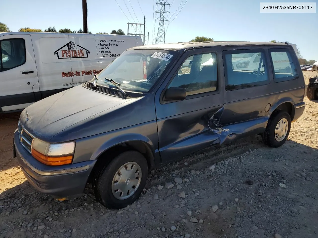 1992 Dodge Caravan VIN: 2B4GH2535NR705117 Lot: 77091264