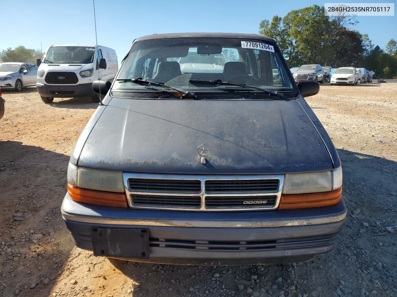 1992 Dodge Caravan VIN: 2B4GH2535NR705117 Lot: 77091264