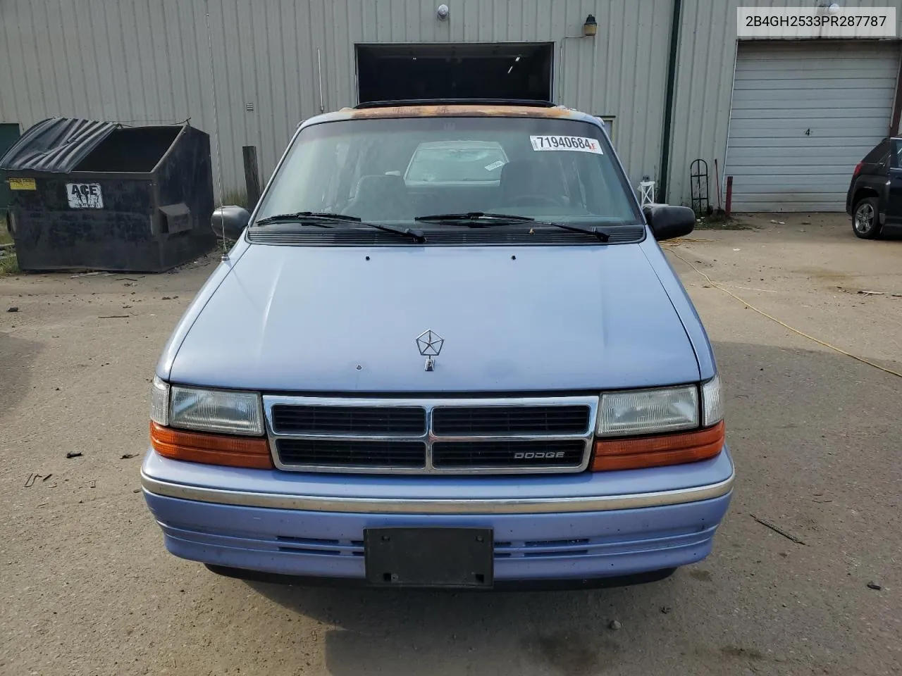 1993 Dodge Caravan VIN: 2B4GH2533PR287787 Lot: 71940684