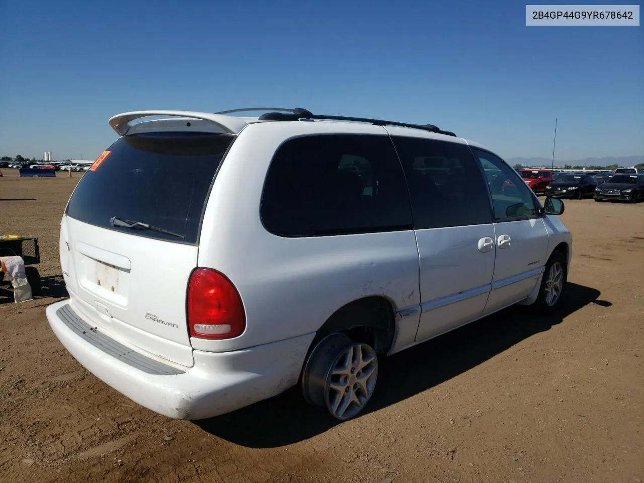 2000 Dodge Grand Caravan Se VIN: 2B4GP44G9YR678642 Lot: 61305724