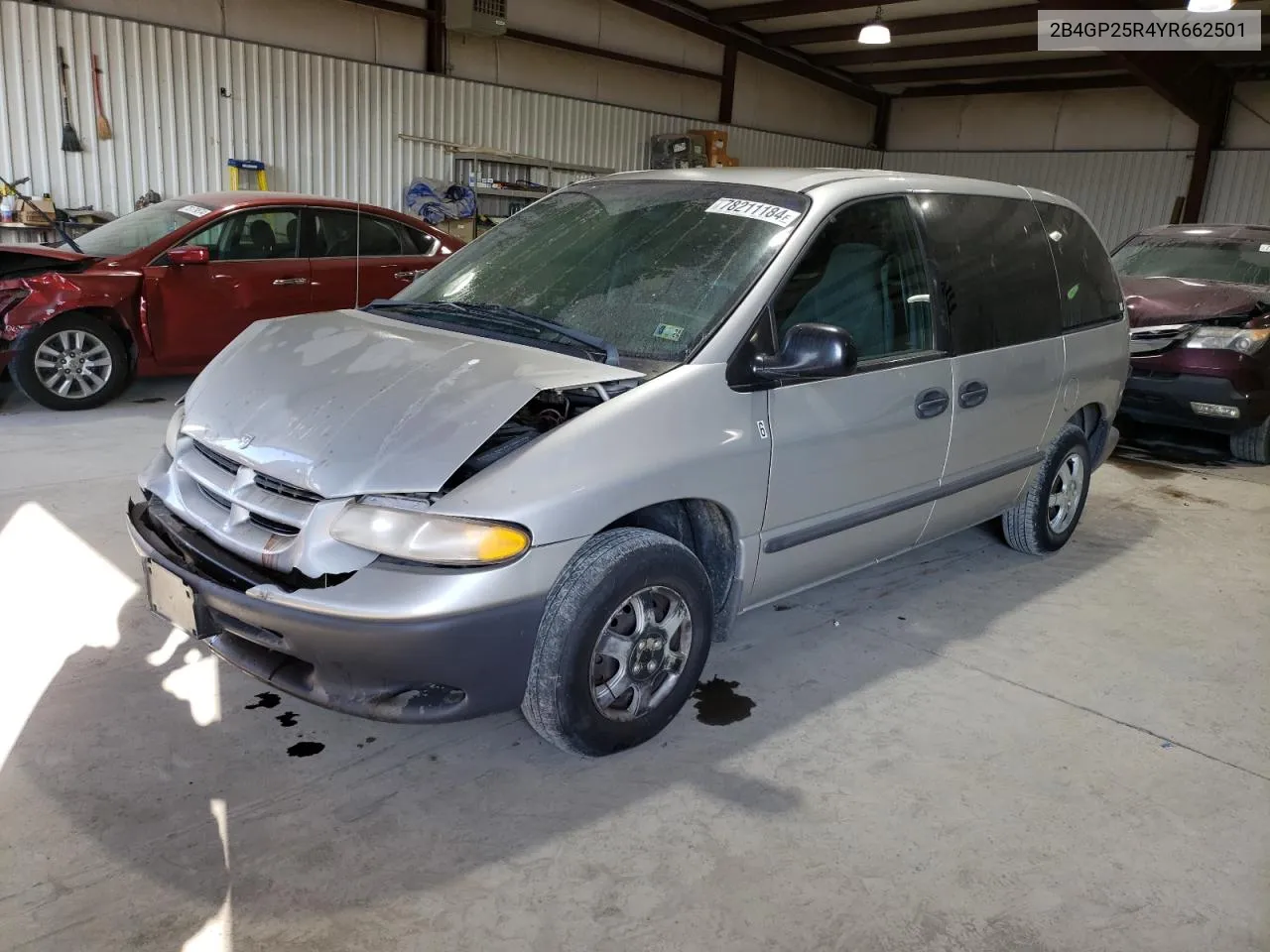 2000 Dodge Caravan VIN: 2B4GP25R4YR662501 Lot: 78211184