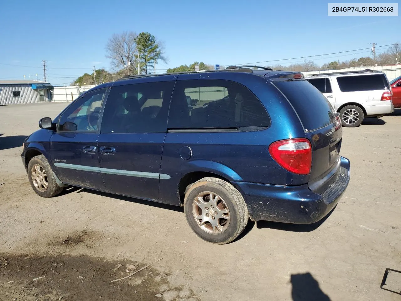 2001 Dodge Grand Caravan Ex VIN: 2B4GP74L51R302668 Lot: 43457774