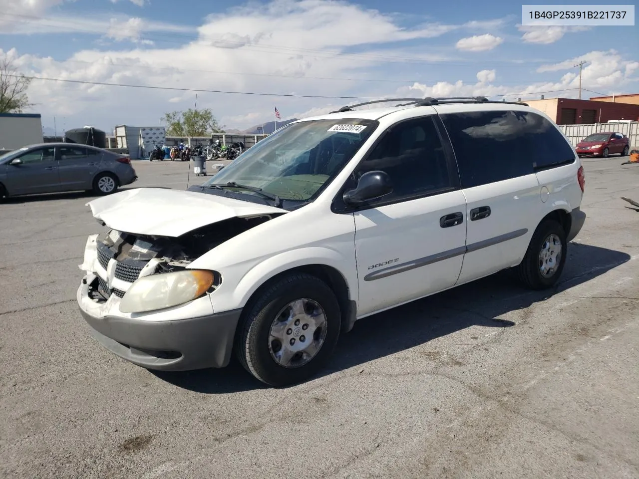 2001 Dodge Caravan Se VIN: 1B4GP25391B221737 Lot: 62622074