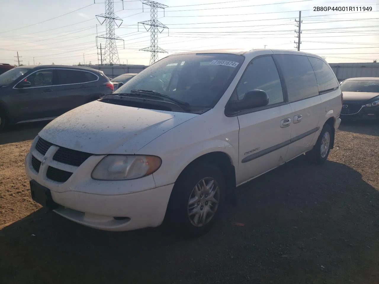 2001 Dodge Grand Caravan Sport VIN: 2B8GP44G01R111949 Lot: 71651674