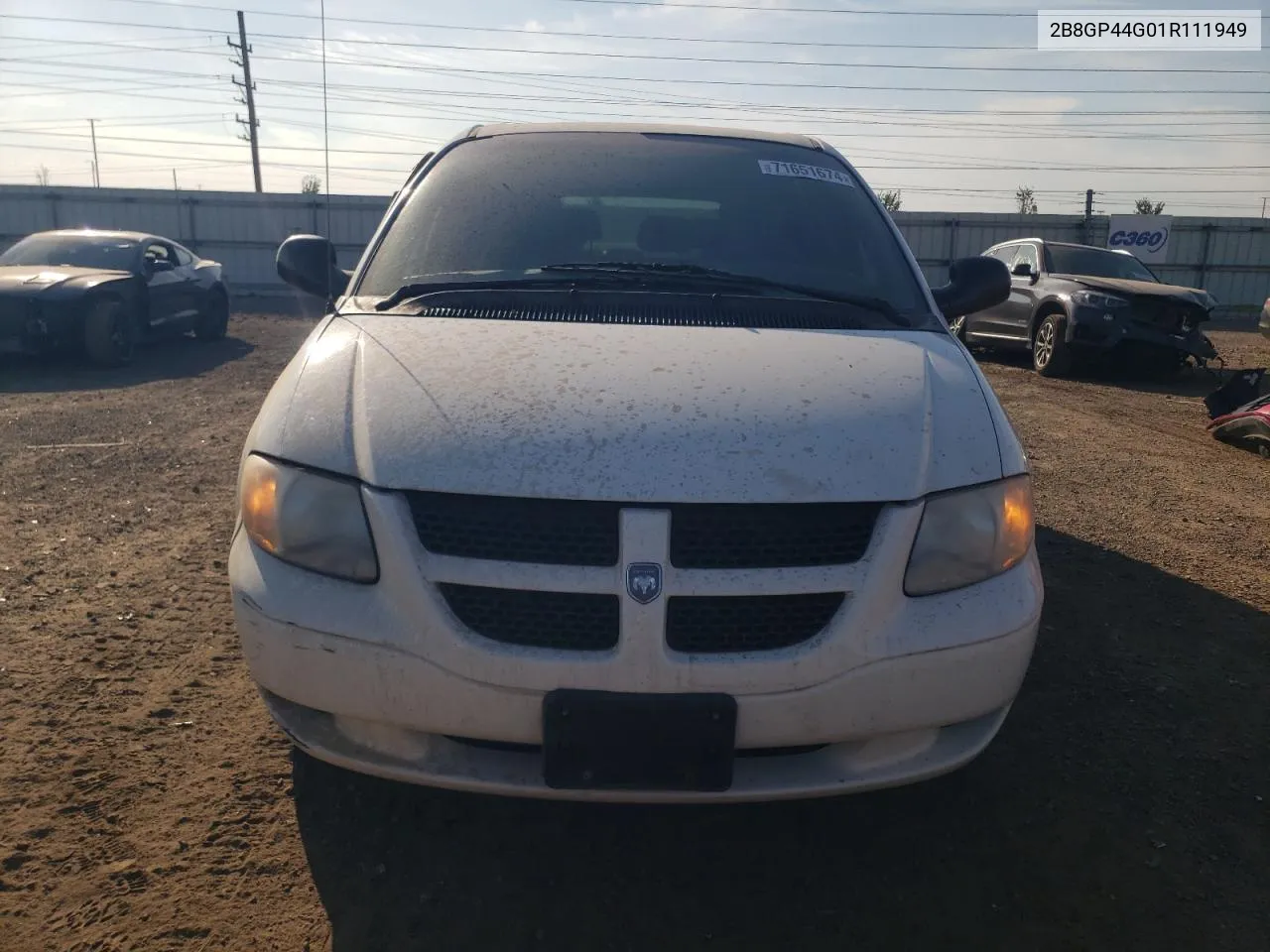 2001 Dodge Grand Caravan Sport VIN: 2B8GP44G01R111949 Lot: 71651674