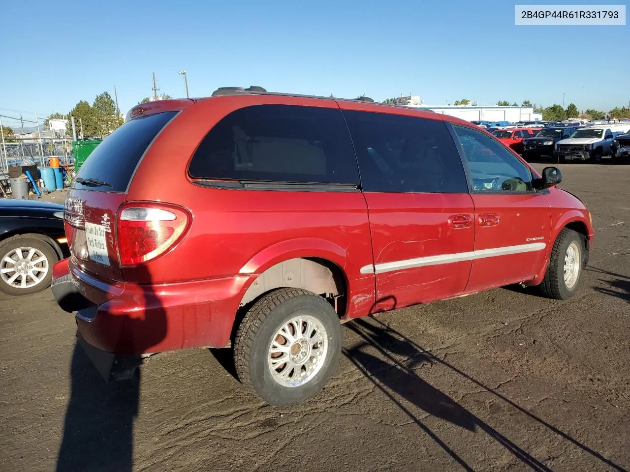 2001 Dodge Grand Caravan Sport VIN: 2B4GP44R61R331793 Lot: 72157384