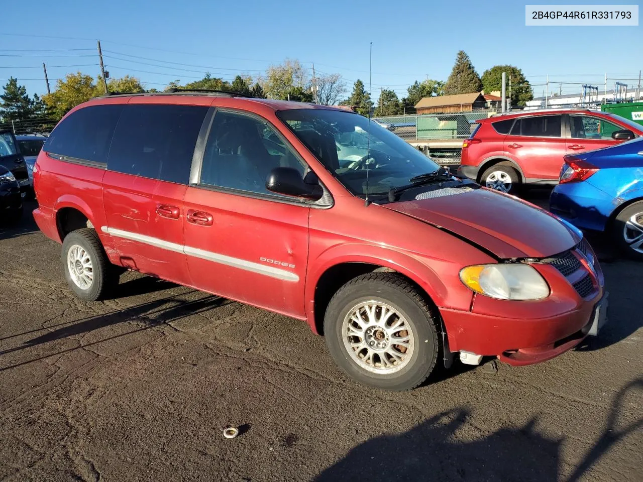 2001 Dodge Grand Caravan Sport VIN: 2B4GP44R61R331793 Lot: 72157384