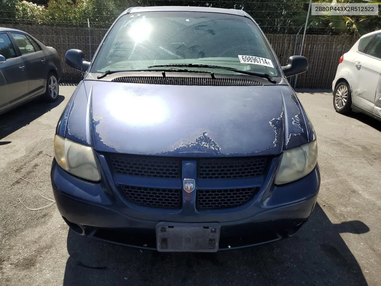 2002 Dodge Grand Caravan Sport VIN: 2B8GP443X2R512522 Lot: 69896714