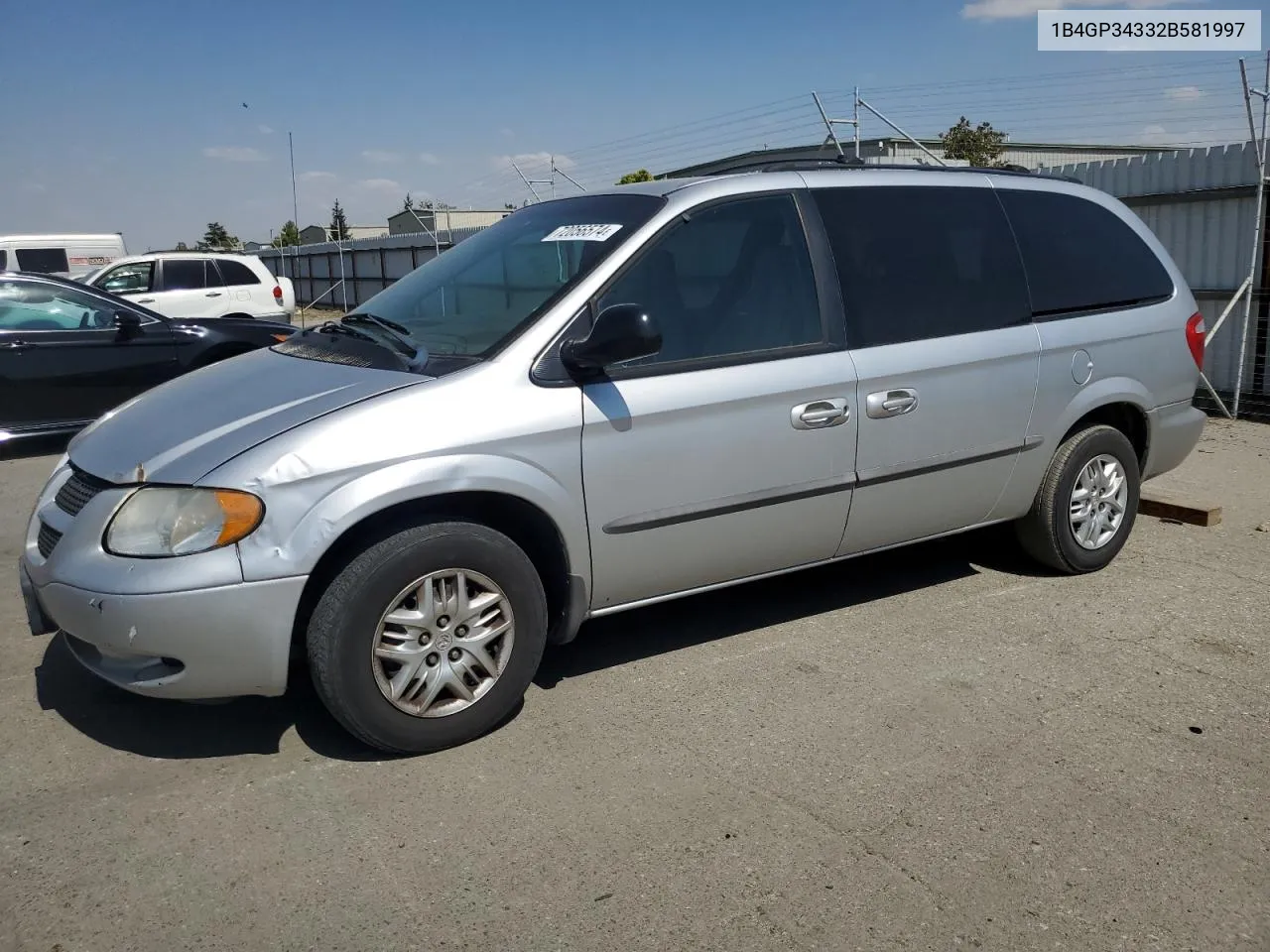 2002 Dodge Grand Caravan El VIN: 1B4GP34332B581997 Lot: 72056574