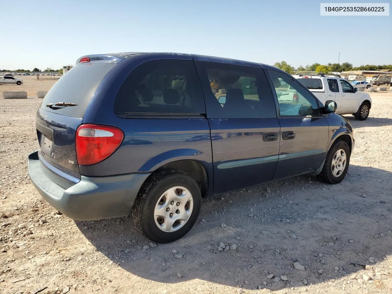 2002 Dodge Caravan Se VIN: 1B4GP25352B660225 Lot: 73746994