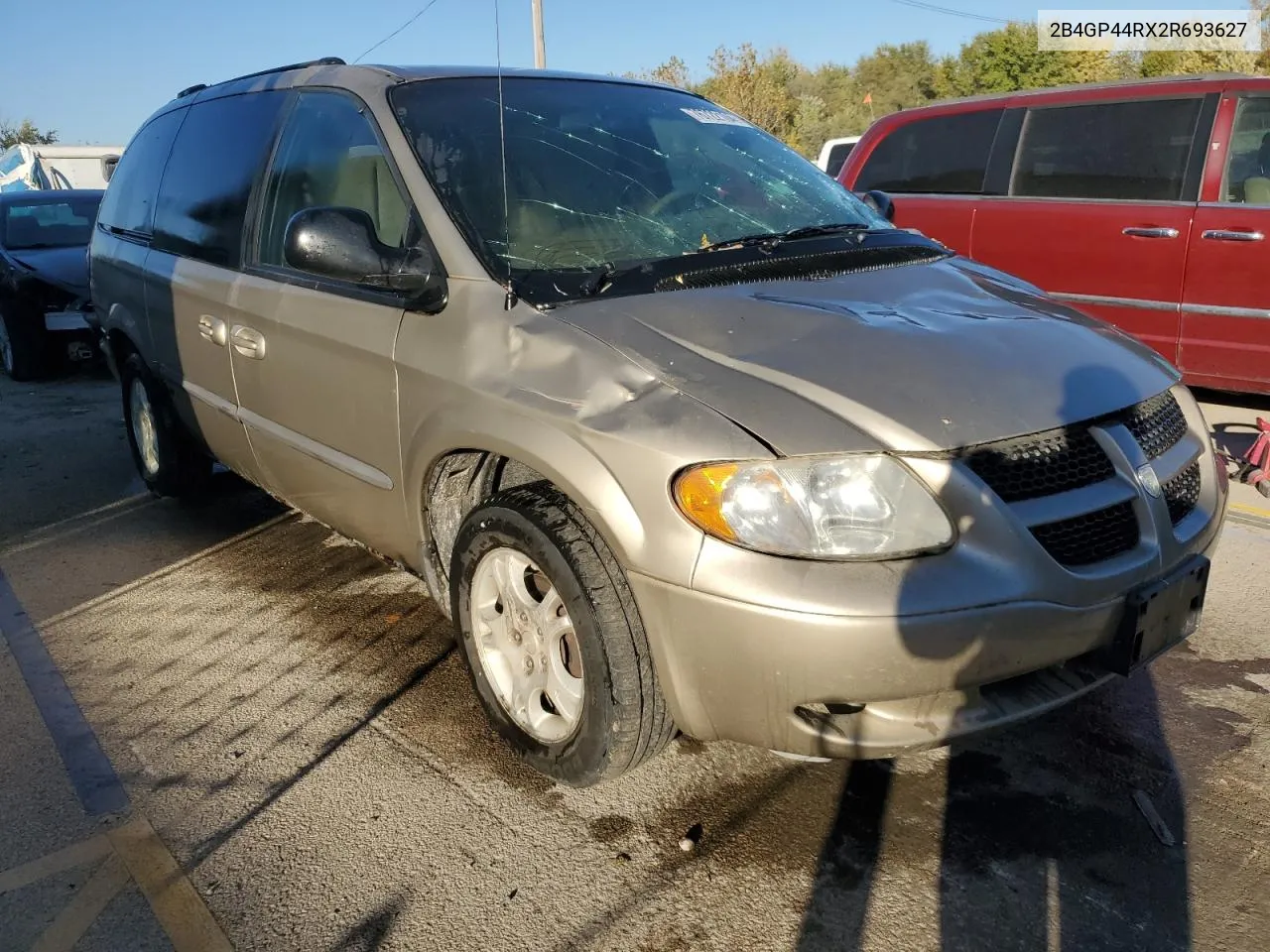 2002 Dodge Grand Caravan Sport VIN: 2B4GP44RX2R693627 Lot: 76722104