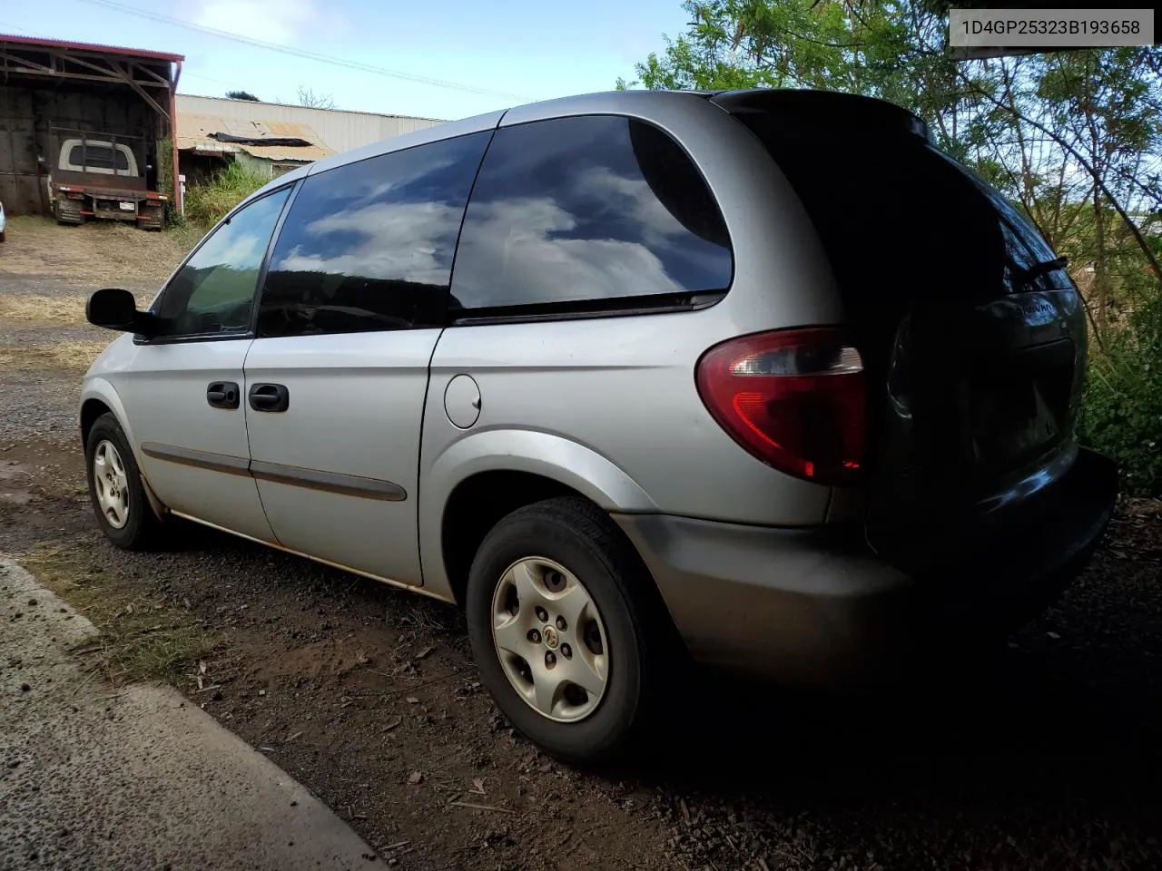 2003 Dodge Caravan Se VIN: 1D4GP25323B193658 Lot: 48150644