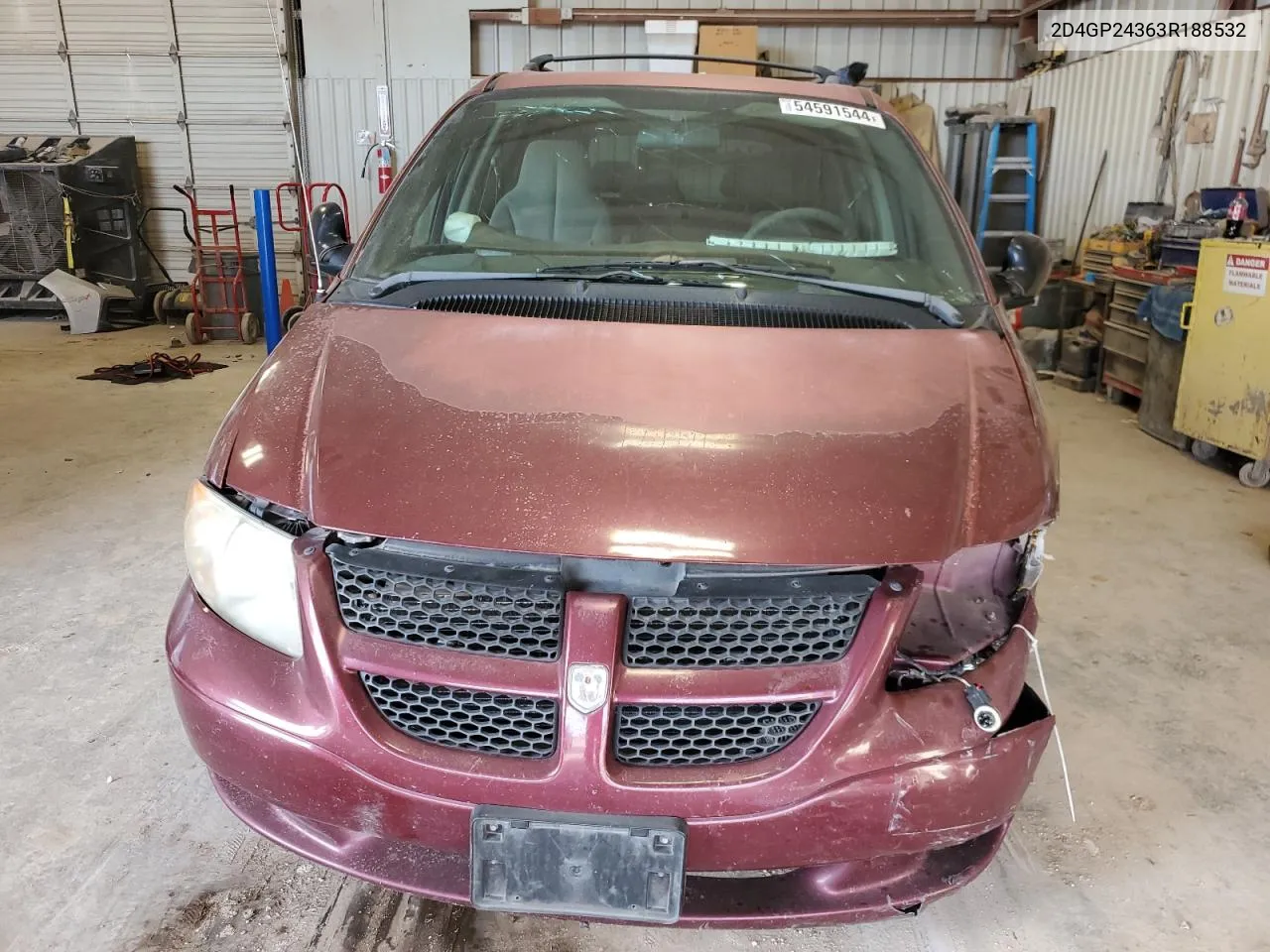 2003 Dodge Grand Caravan Se VIN: 2D4GP24363R188532 Lot: 54591544