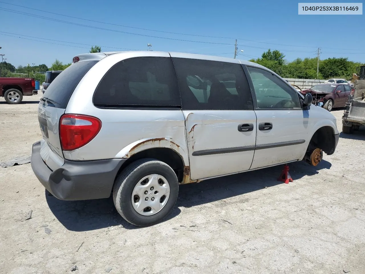 2003 Dodge Caravan Se VIN: 1D4GP253X3B116469 Lot: 57721084