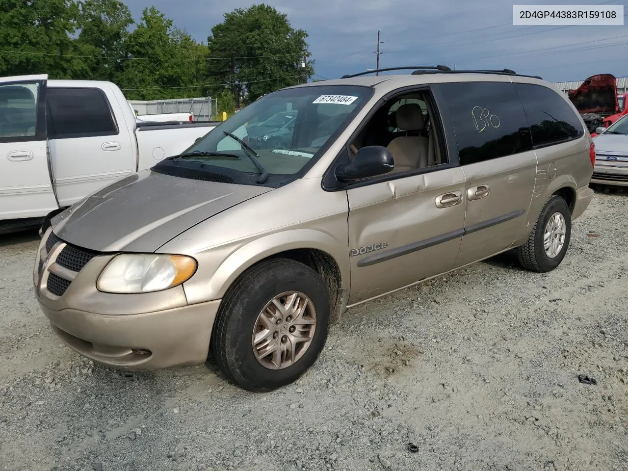 2003 Dodge Grand Caravan Sport VIN: 2D4GP44383R159108 Lot: 67342484