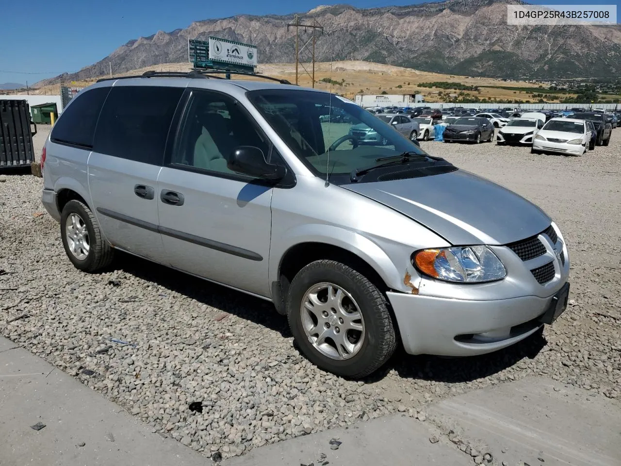 2003 Dodge Caravan Se VIN: 1D4GP25R43B257008 Lot: 68067984