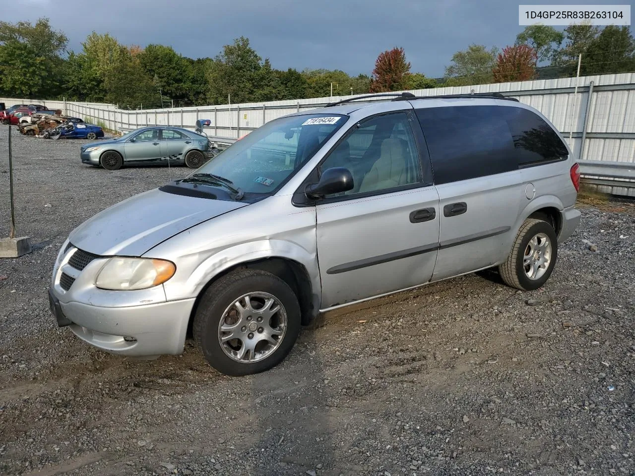 2003 Dodge Caravan Se VIN: 1D4GP25R83B263104 Lot: 71816434