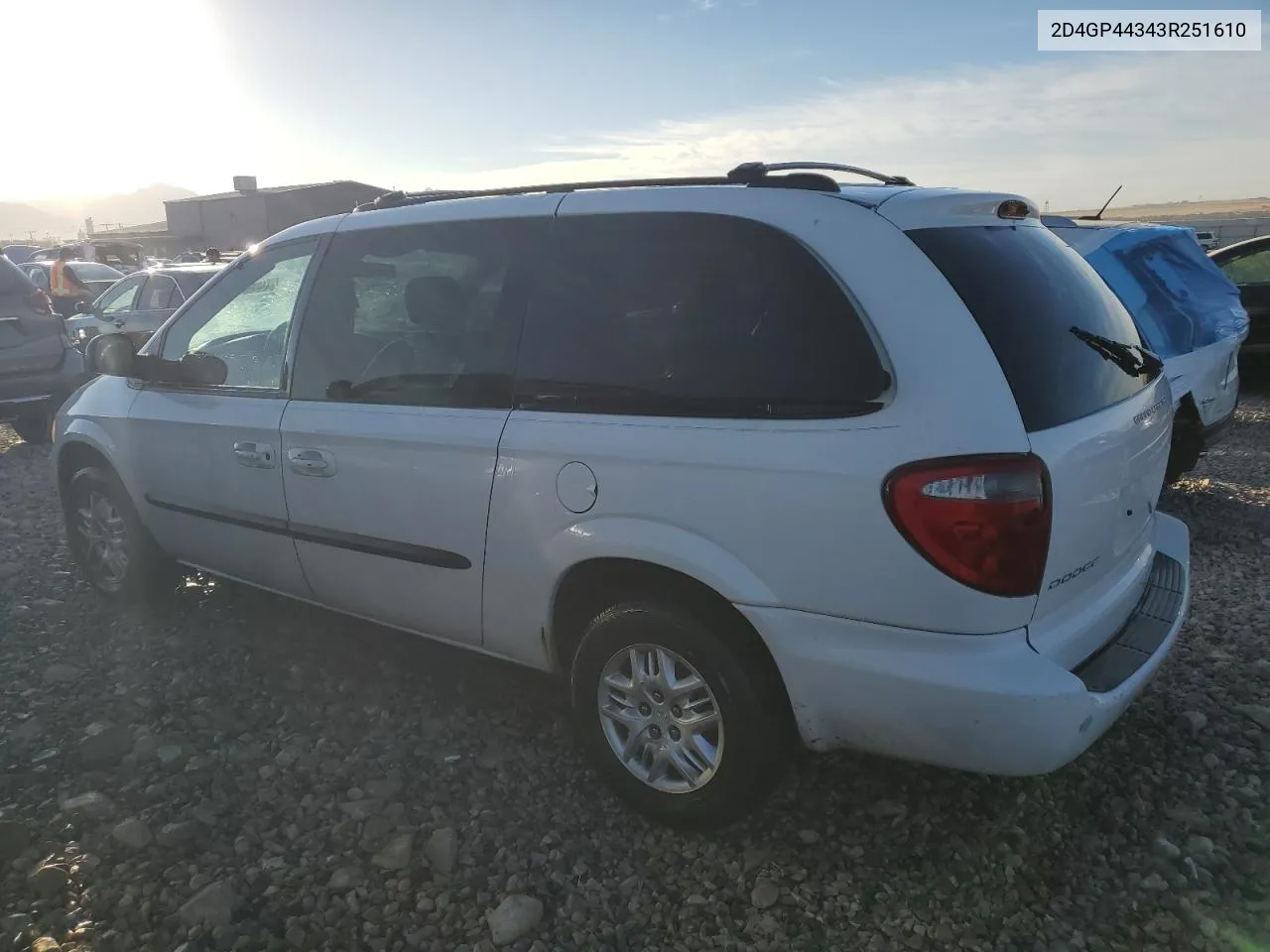 2003 Dodge Grand Caravan Sport VIN: 2D4GP44343R251610 Lot: 74006894