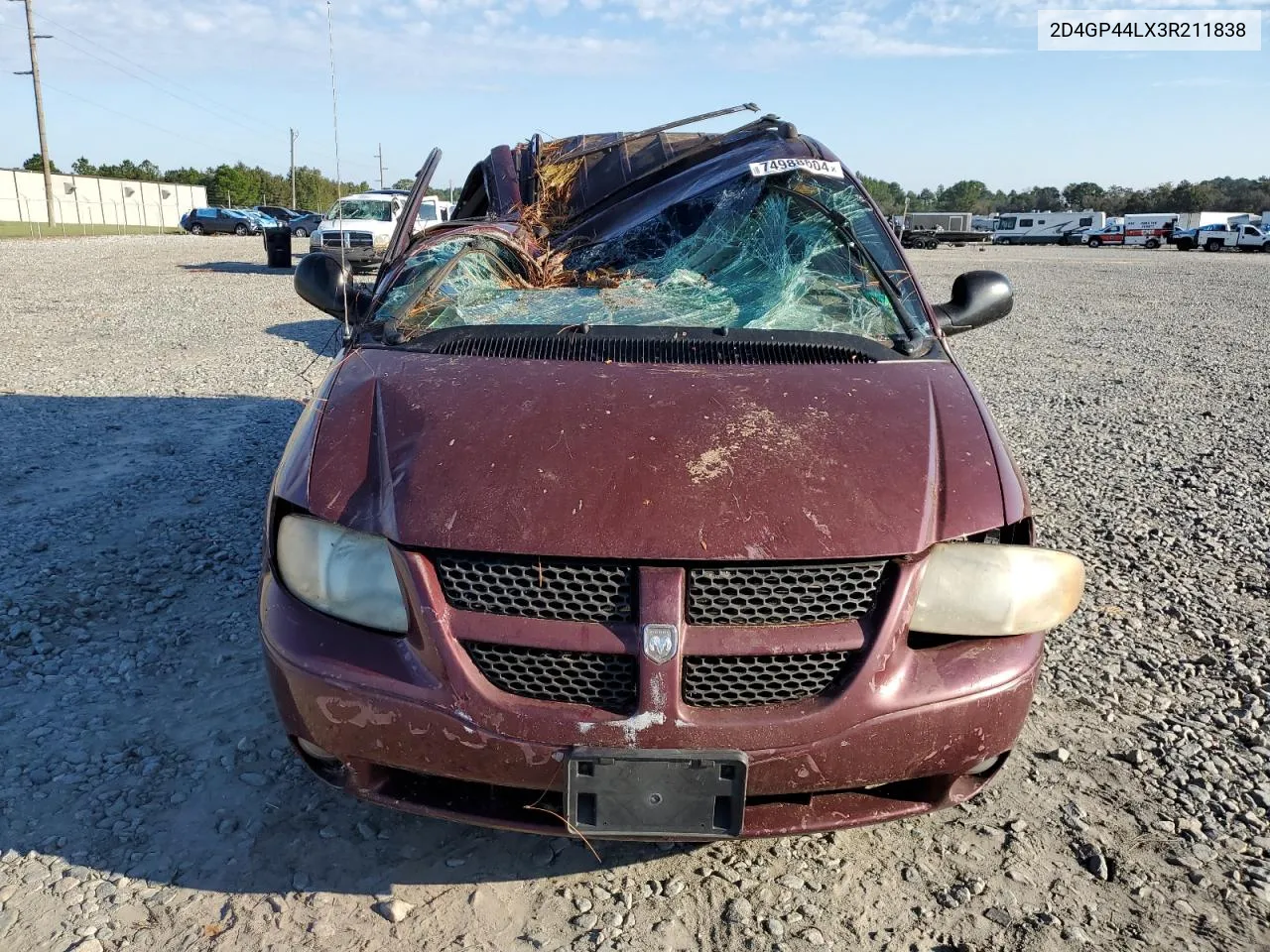 2003 Dodge Grand Caravan Sport VIN: 2D4GP44LX3R211838 Lot: 74988804