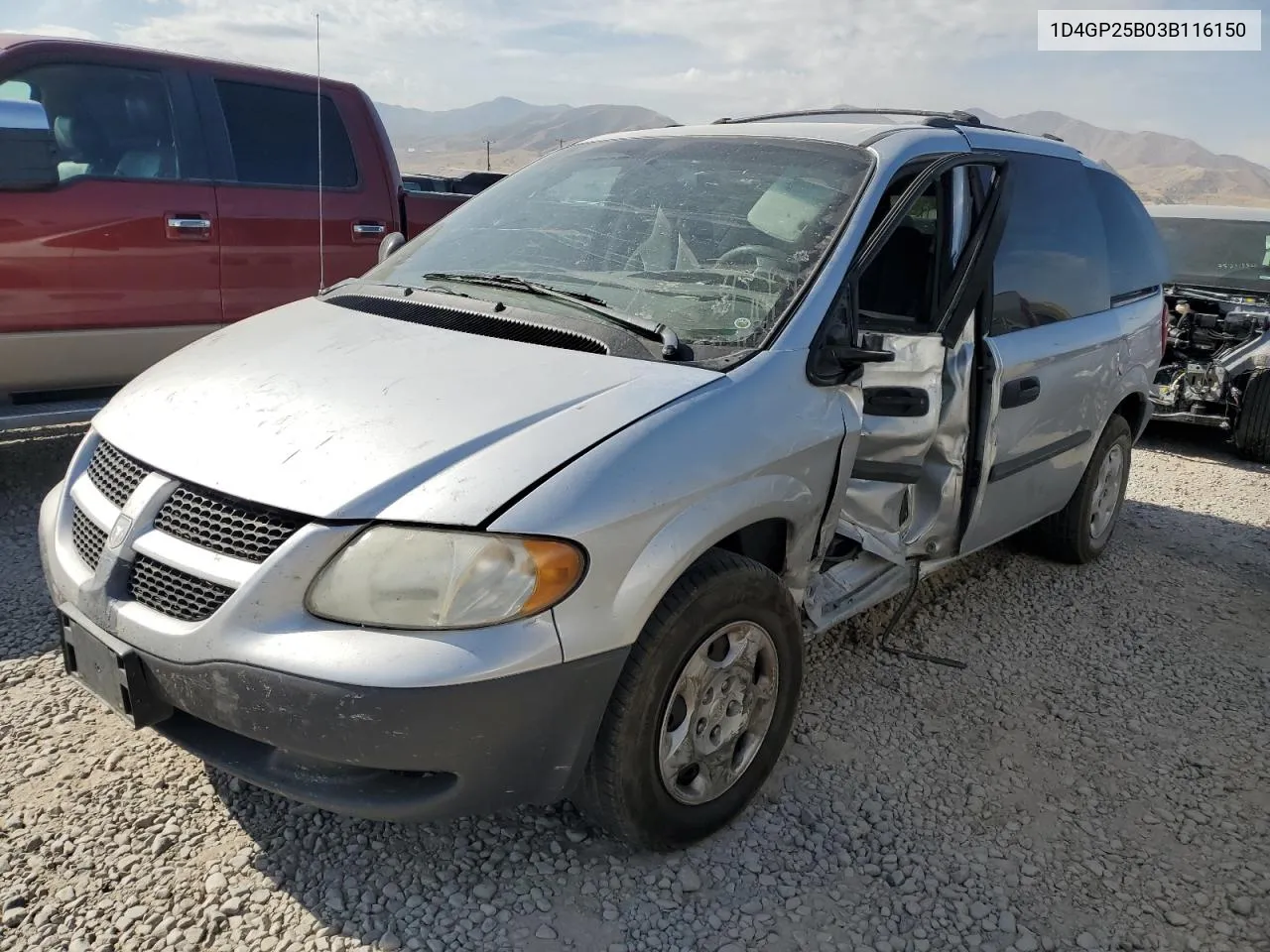 2003 Dodge Caravan Se VIN: 1D4GP25B03B116150 Lot: 75056614