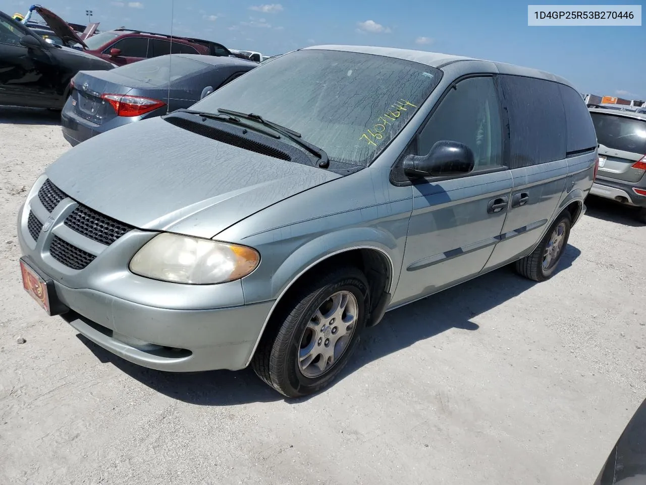 2003 Dodge Caravan Se VIN: 1D4GP25R53B270446 Lot: 76071844