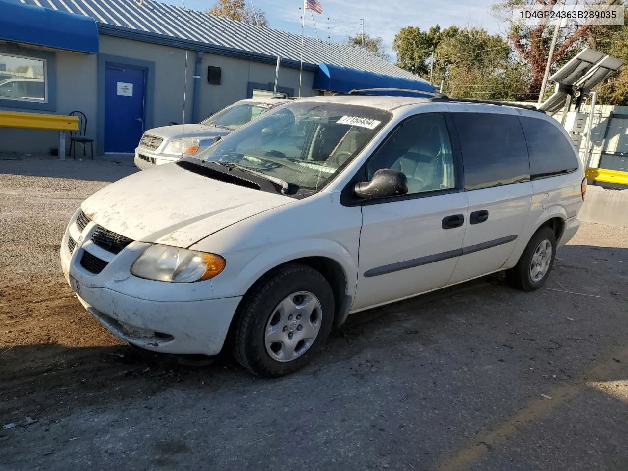 2003 Dodge Grand Caravan Se VIN: 1D4GP24363B289035 Lot: 77155434