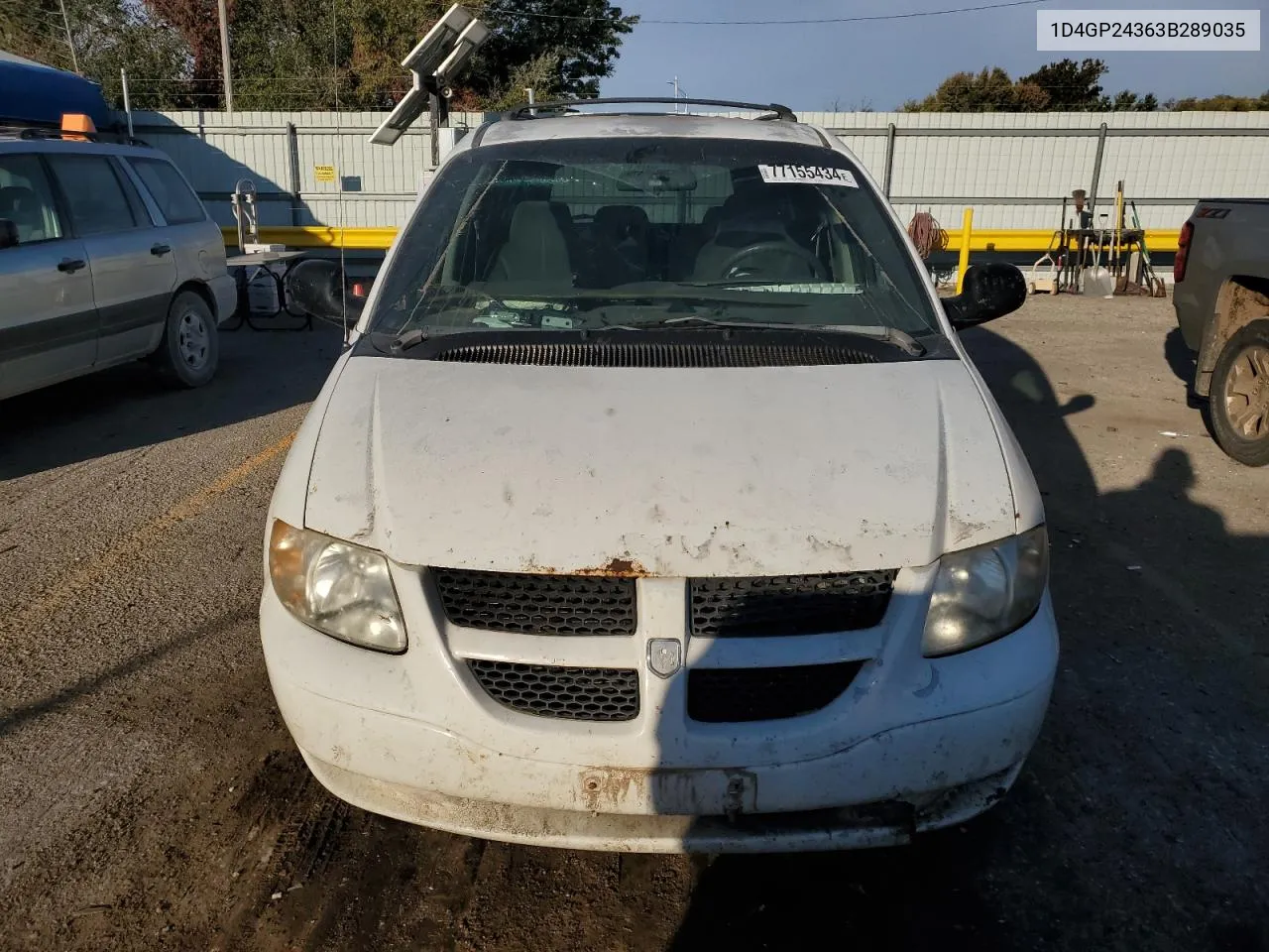 2003 Dodge Grand Caravan Se VIN: 1D4GP24363B289035 Lot: 77155434