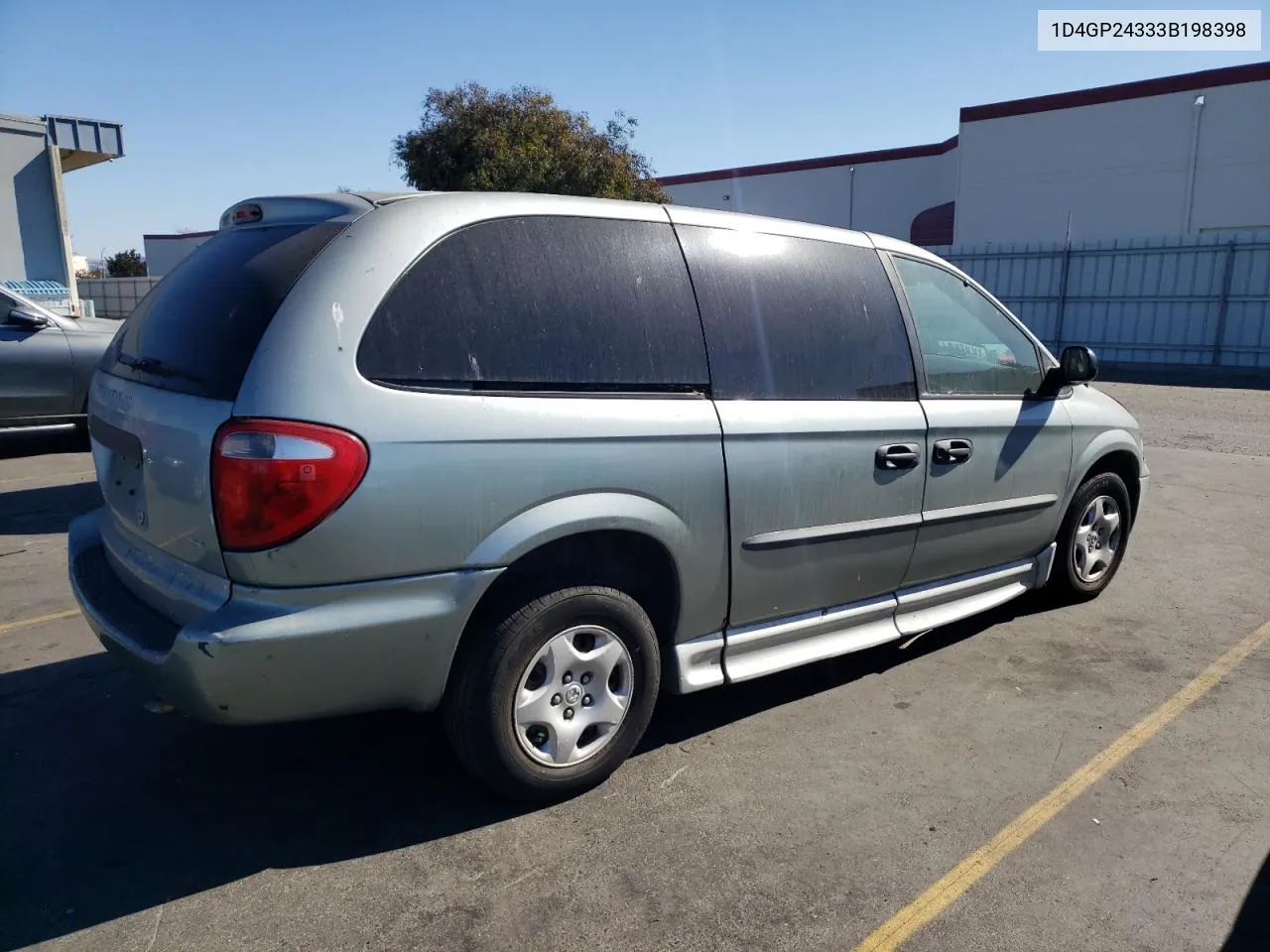 2003 Dodge Grand Caravan Se VIN: 1D4GP24333B198398 Lot: 77269414