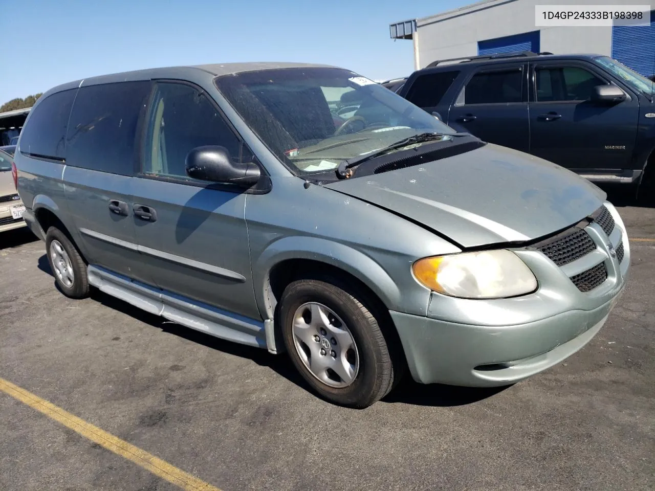 2003 Dodge Grand Caravan Se VIN: 1D4GP24333B198398 Lot: 77269414