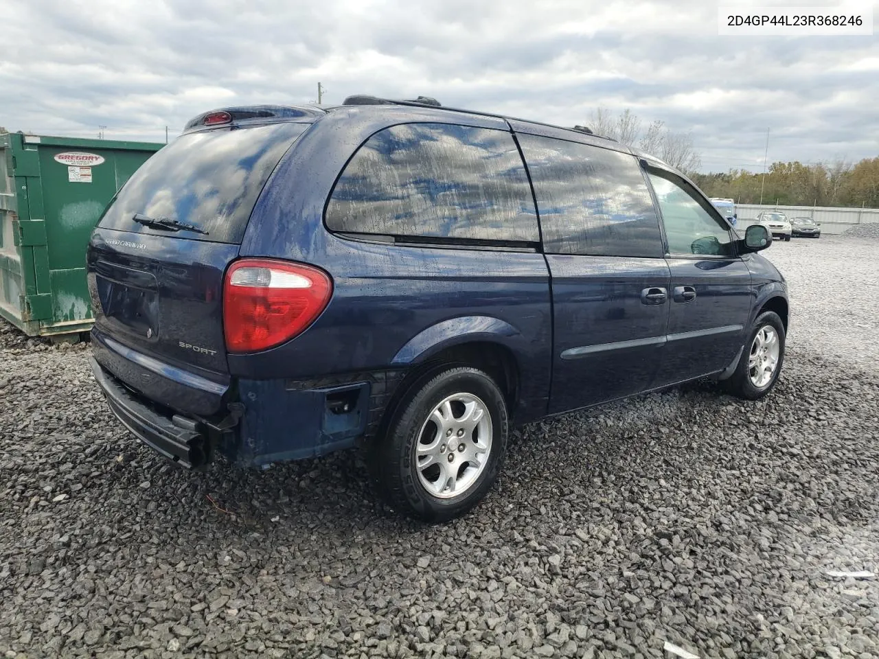 2003 Dodge Grand Caravan Sport VIN: 2D4GP44L23R368246 Lot: 81486484