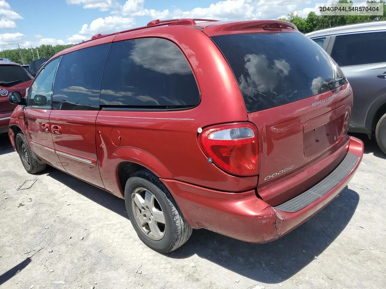 2004 Dodge Grand Caravan Sxt VIN: 2D4GP44L54R570404 Lot: 56646824