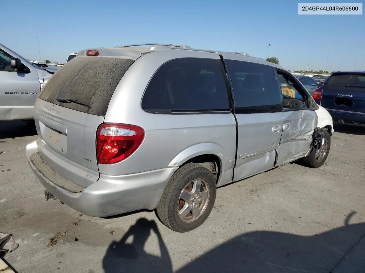 2004 Dodge Grand Caravan Sxt VIN: 2D4GP44L04R606600 Lot: 73533214