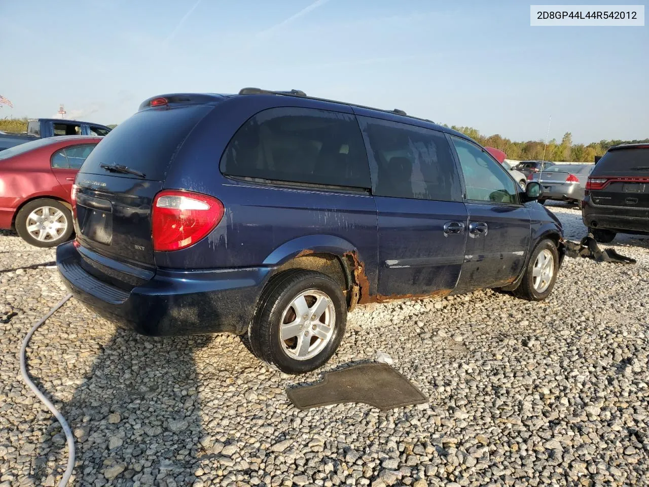 2004 Dodge Grand Caravan Sxt VIN: 2D8GP44L44R542012 Lot: 73556574