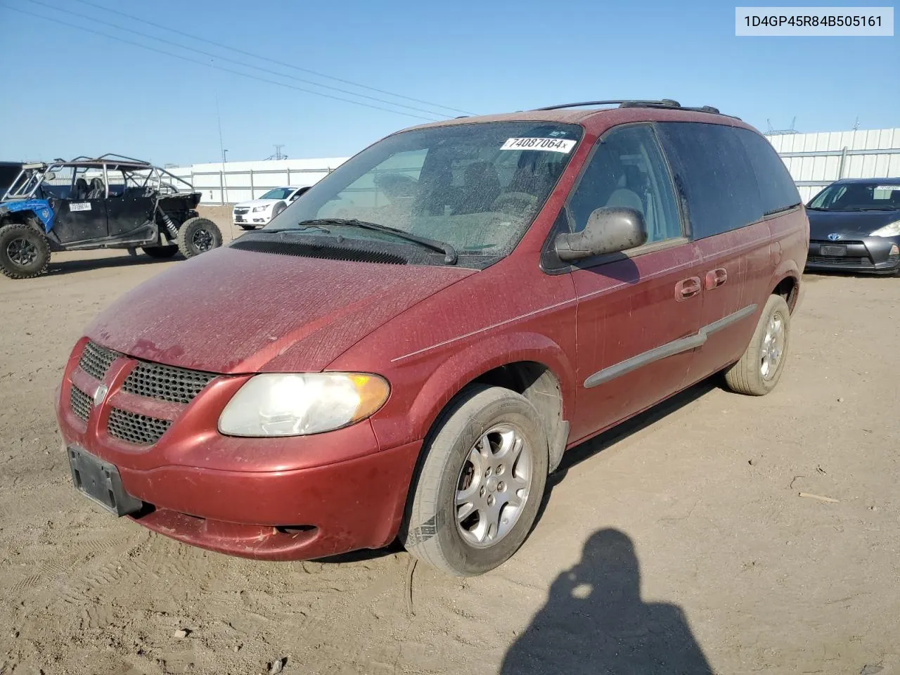 2004 Dodge Caravan Sxt VIN: 1D4GP45R84B505161 Lot: 74087064